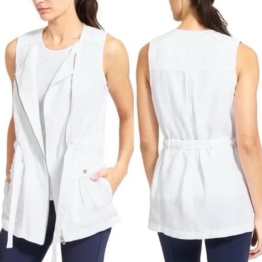 Athleta Wanderbout Vest Sz S - White/Cream